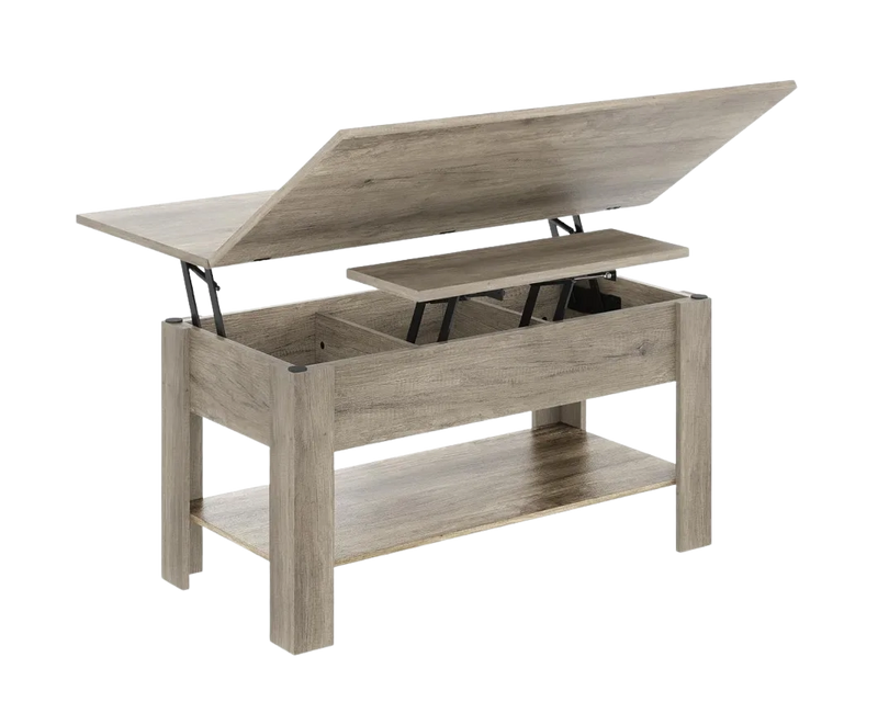 Table basse relevable extensible 3 en 1