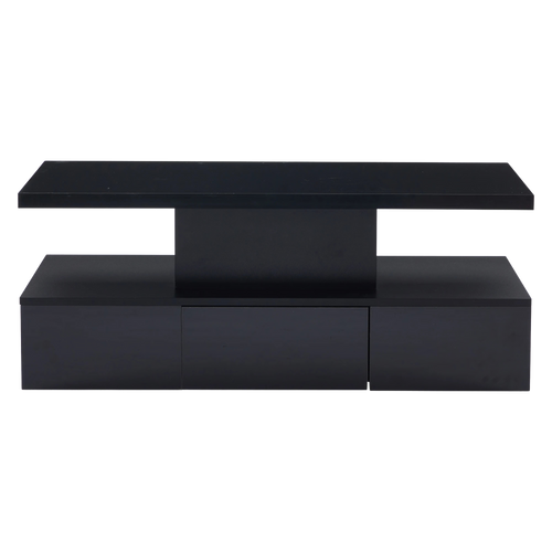 Table basse à double plateau avec LED