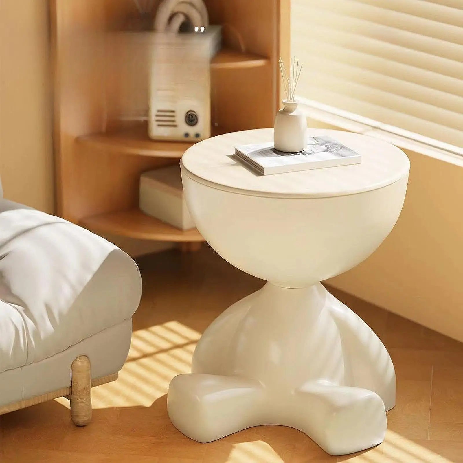 Table basse d’appoint design avec rangement caché