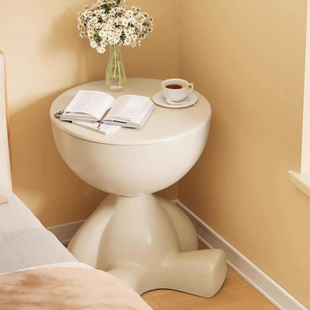 Table basse d’appoint design avec rangement caché
