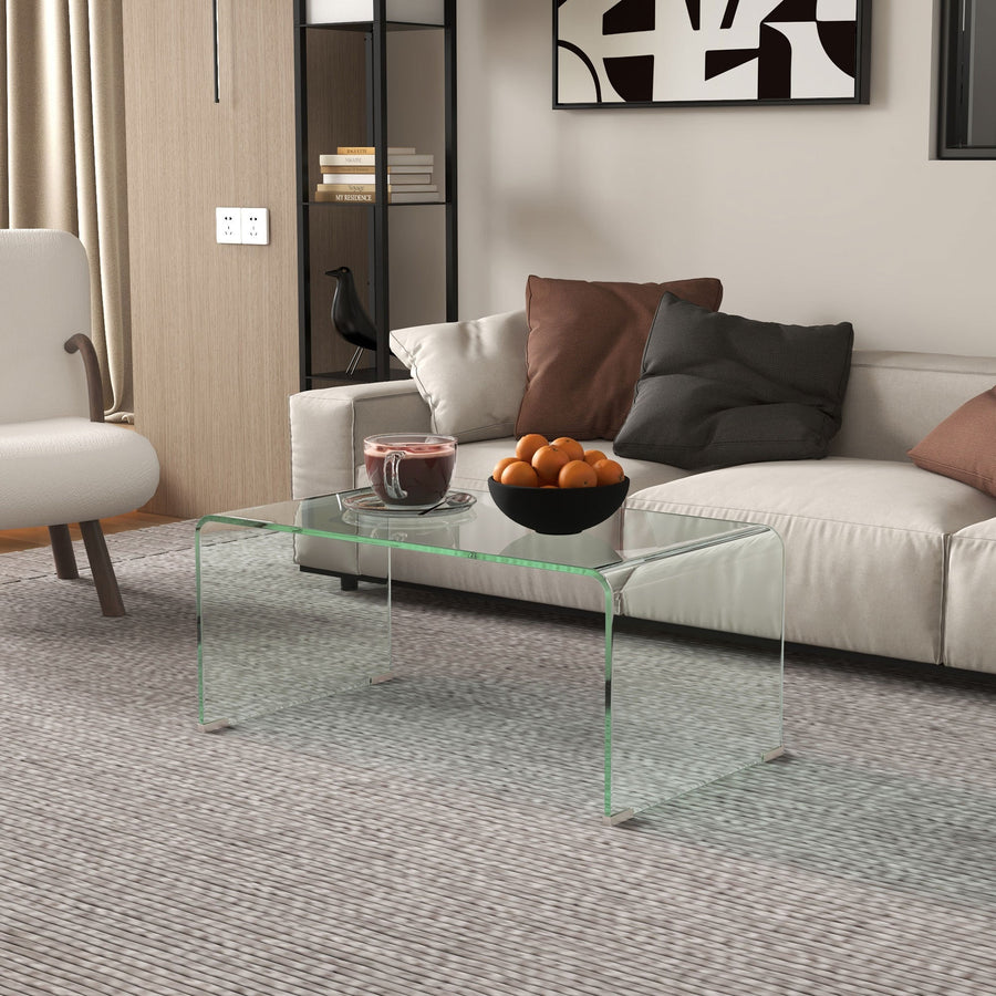 Tables basses en verre