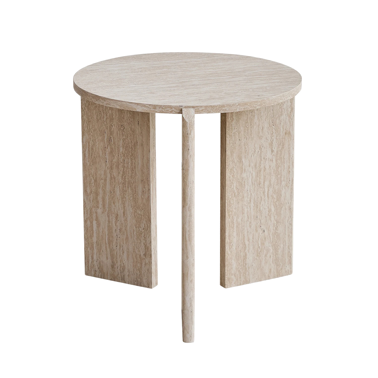 Table basse gigogne ronde bois clair ou gris scandinave